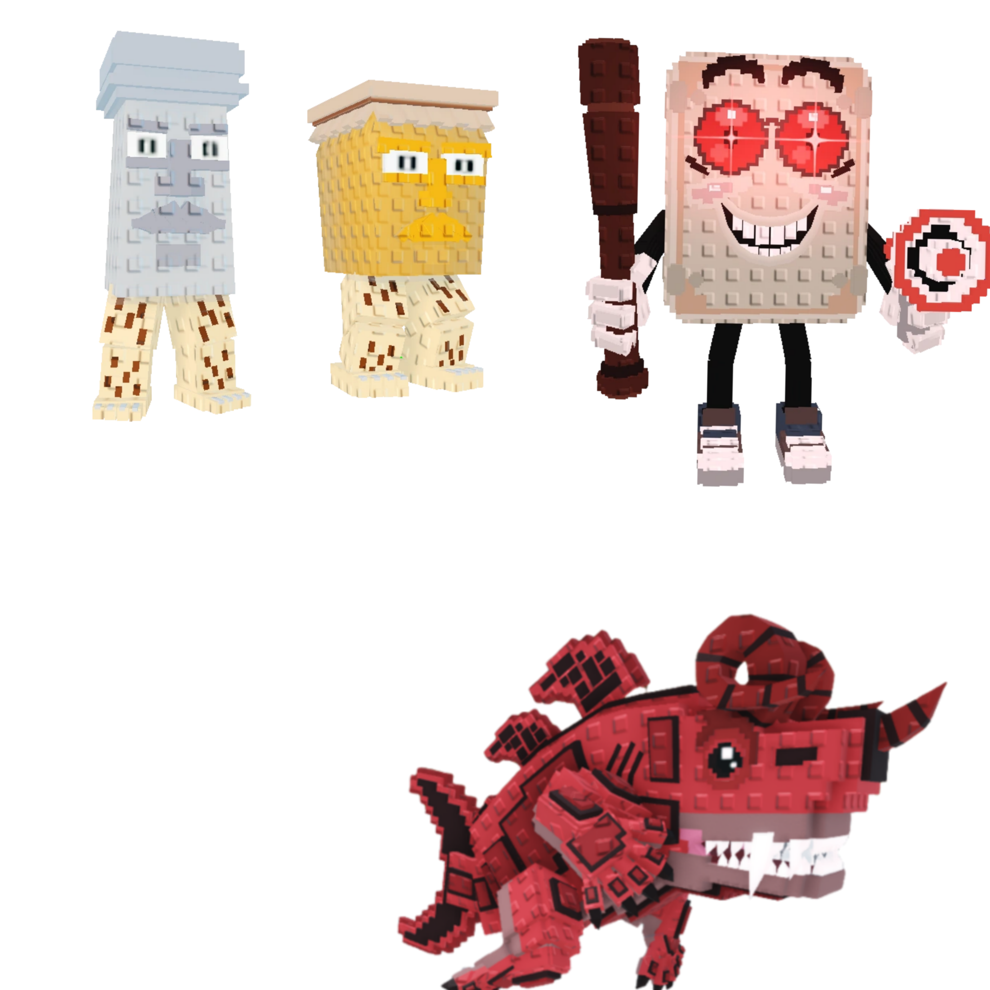 [BUNDLE] - 🏭 1x Garama And Madundung 🏭 1x Eviledon 🏭 1x Tang Tang Keletang