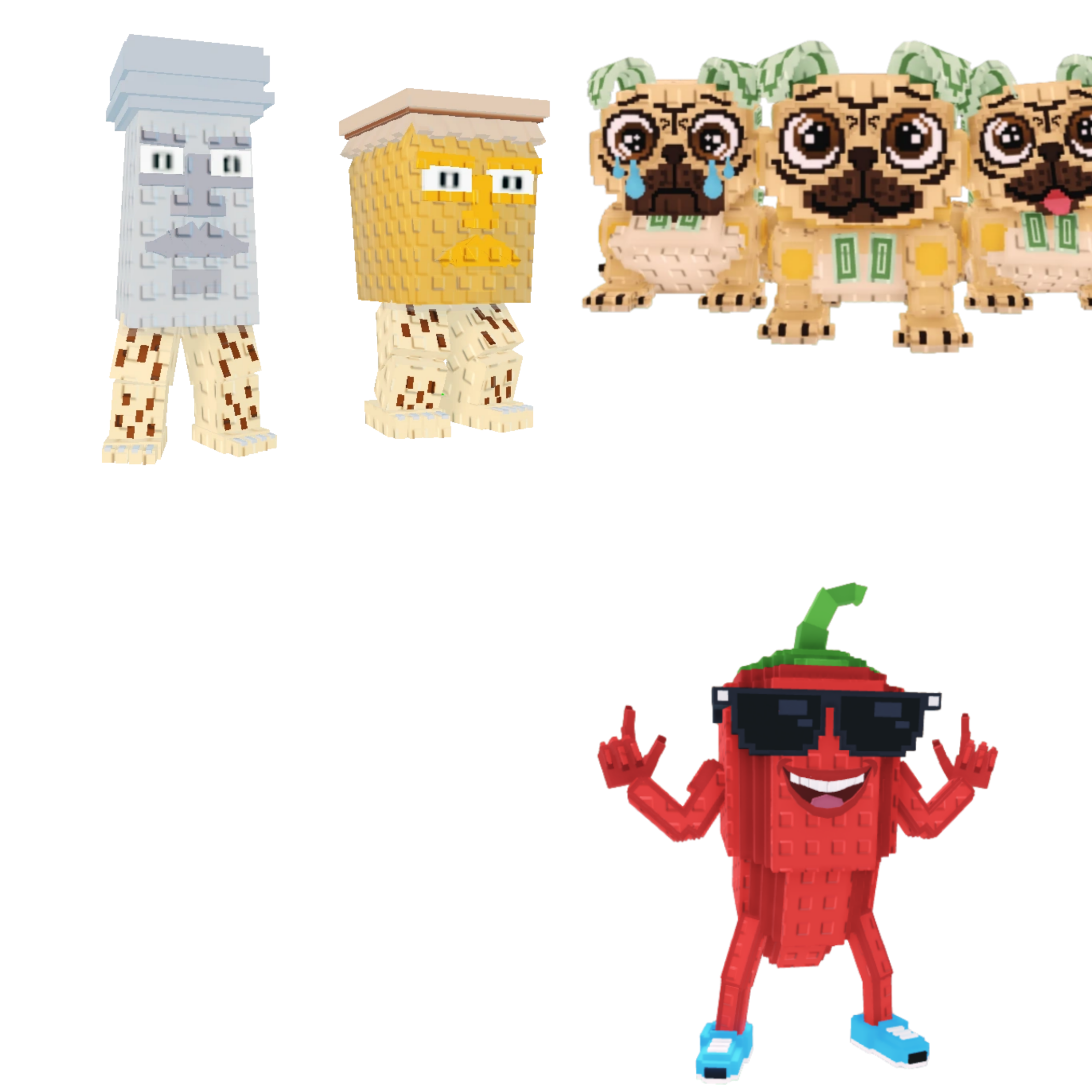 [BUNDLE] - 🐻 1x Garama and Madundung 🐻 1x Chillin Chili 🐻 1x Los Puggies