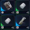 100 Trigger Nade + 100 Herbal Bandage + 50 Surge Shield Recharger