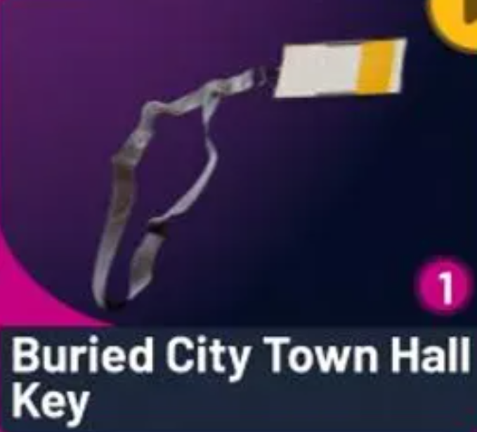 20x buried city town hall keys