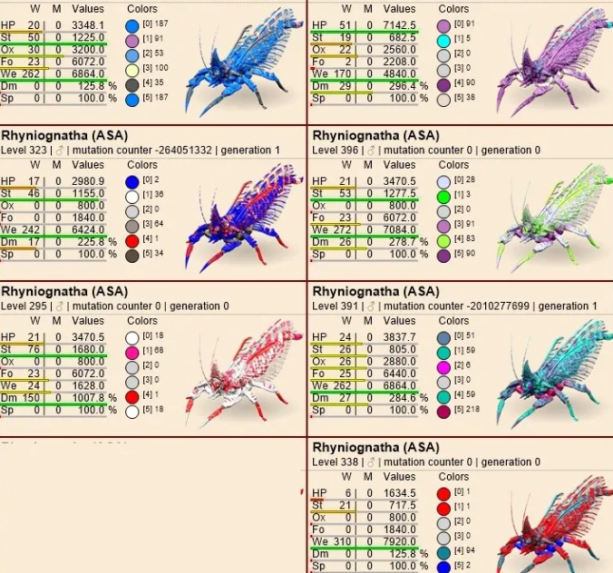 Select one full imprinted rhyniognatha PVE Crossplay PC/PS/XBOX Official fast deliver
