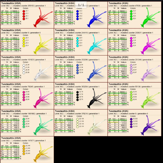 Select two pair tusoteuthis clones lvl362 PVE Crossplay PC/PS/XBOX Official fast deliver