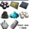 choose one full tek dedicated :Black Pearl / Electronics / Poly / Cement Paste / Dust / Silica / Crystal / metal Ingot PVE Crossplay PC/PS/XBOX Official