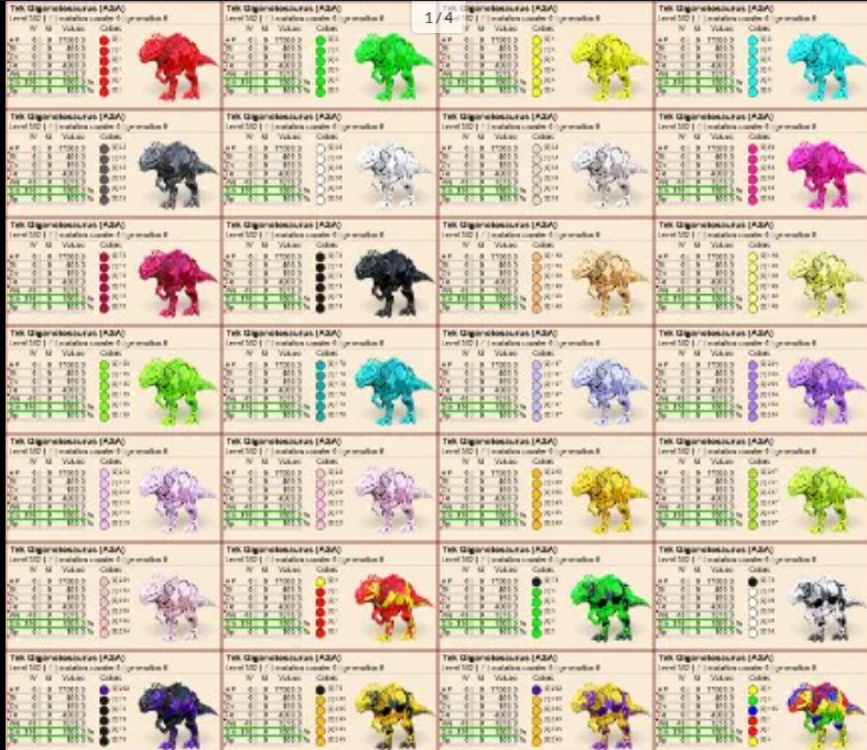 Select two pair tek giga or common giga clones lvl362 PVE Crossplay PC/PS/XBOX Official fast deliver