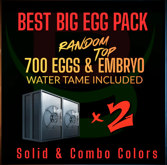 PVE Official ARK ASA PC/XBOX/PS5 - TOP STATS 700 Eggs & Embryo Water Tame included - Best BIG Eggs/Embryo Pack