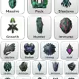 Official PVE Boss Artifacts Bundle Complete Set (20 Artifacts)