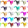 Official PVE Battle Brontosaurus Color eggs Pack Base Stats: HP20493 ST1464 WE1654 DMG1654.6%- one egg of each color- total x30 Eggs -Good for rhynio
