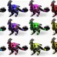 Official PVE Boss Deinonychus X10 100%IMPRNING STATS: HP6000 ST705 WE302 DMG1306% Includes saddle -RANDOM GENDER / COLOR DELIVERY