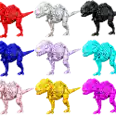 Official PVE Boss Tek Rex x12 - 100% Imprinting HP 12408 DMG 2400.2 Male or Female Random Color with Saddle $1.50 EACH -