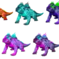 Official PVE Lv362 Aberrant Fasolasuchus pair Fully Imprinted stats: HP26484 ST2800 WE788 DMG1010% RANDOM COLOR DELIVERY