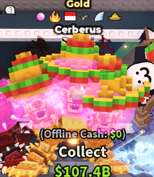 GOLD CERBERUS 4B/S (SOMBRERO + 5 TRAITS) #A9QF3N