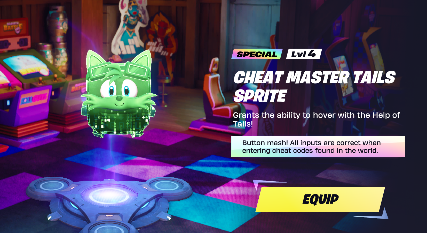 Cheat master Tails sprite