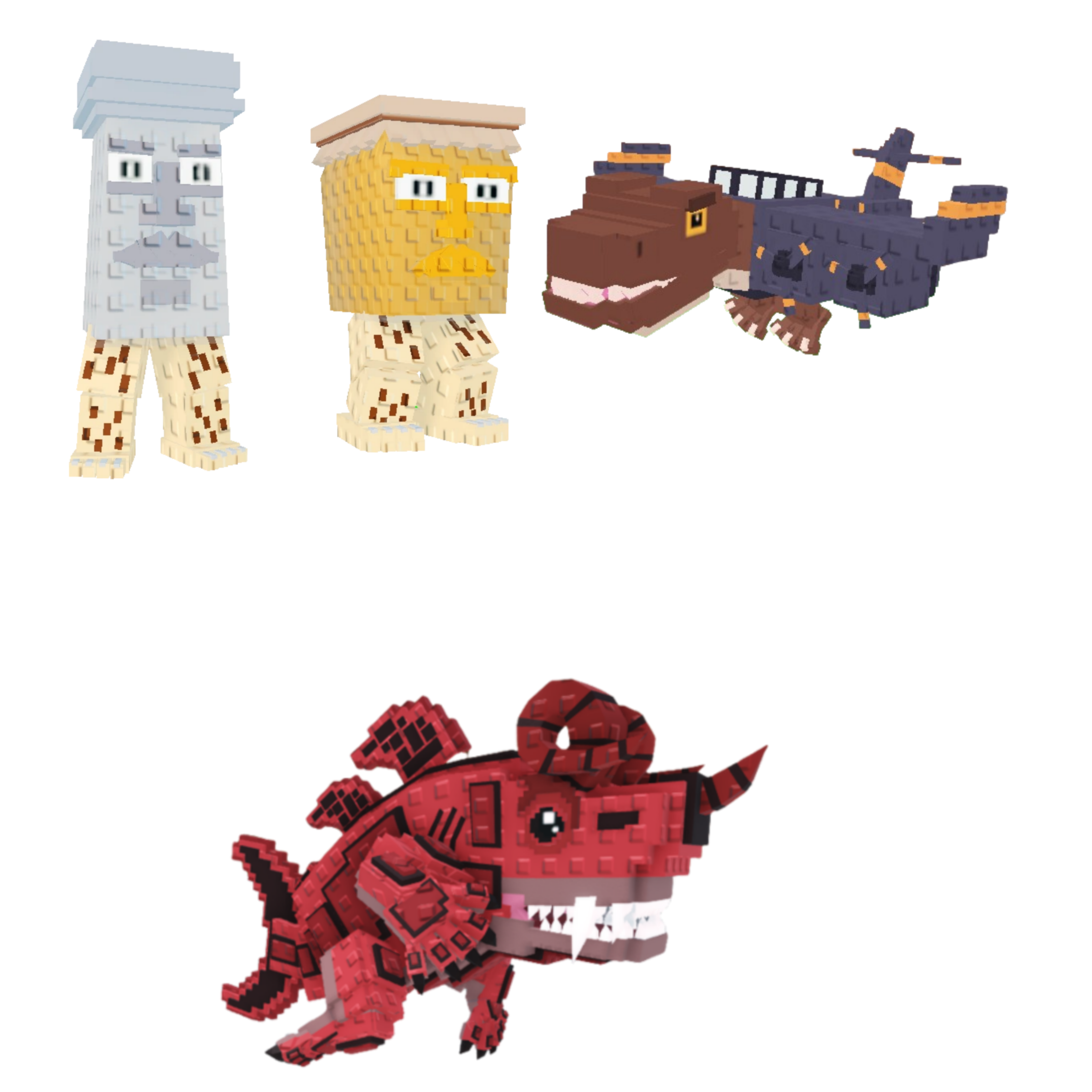 [BUNDLE] - 😀 1x Garama And Madundung 😀 1x Nuclearo Dinossauro 😀 1x Eviledon