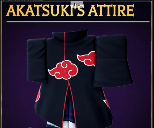 AKATSUKI ATTIRE | VIA TRADE | AOTR - ATTACK ON TITAN REVOLUTION