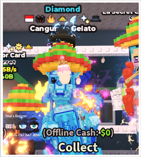 DIAMOND CANGURATO GELATO 2B/S (SPIDER + 6 TRAITS) – STEAL A BRAINROT – FAST DELIVERY & TRUSTED #P8MF2L