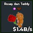 BS7114 ROSEY AND TEDDY TRAIT CHOCOLATE AND BUBBLE 1.4B