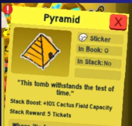 Bee Swarm Simulator | Pyramid Sticker| RBL
