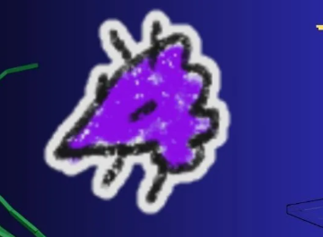 Bee Swarm Simulator | Purple Pointed Critter Sticker | RBL