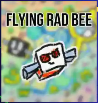 Bee Swarm Simulator | Flying Rad Bee Sticker | RBL