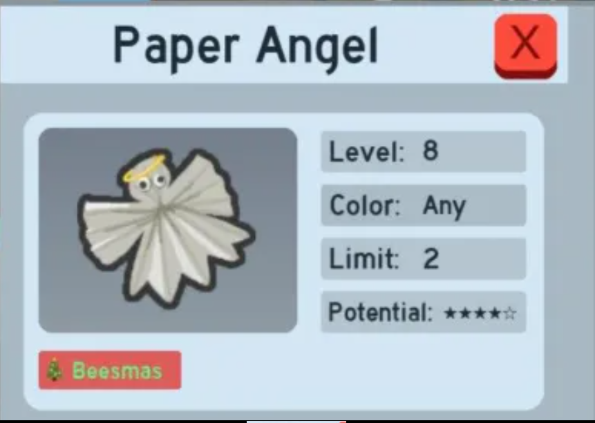 Bee Swarm Simulator | Paper Angel 2% Bap (Bee Ability Pollen)