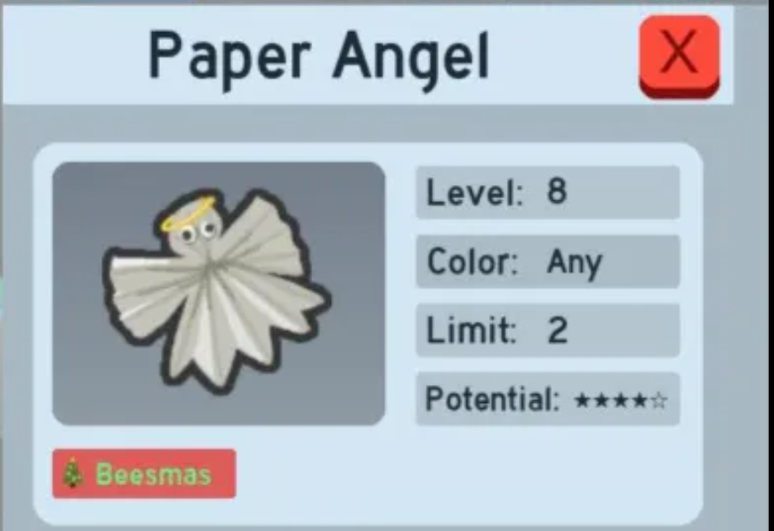 Bee Swarm Simulator | Paper Angel 1% Bee Ability Pollen (Bap) + Ability Token Lifespan