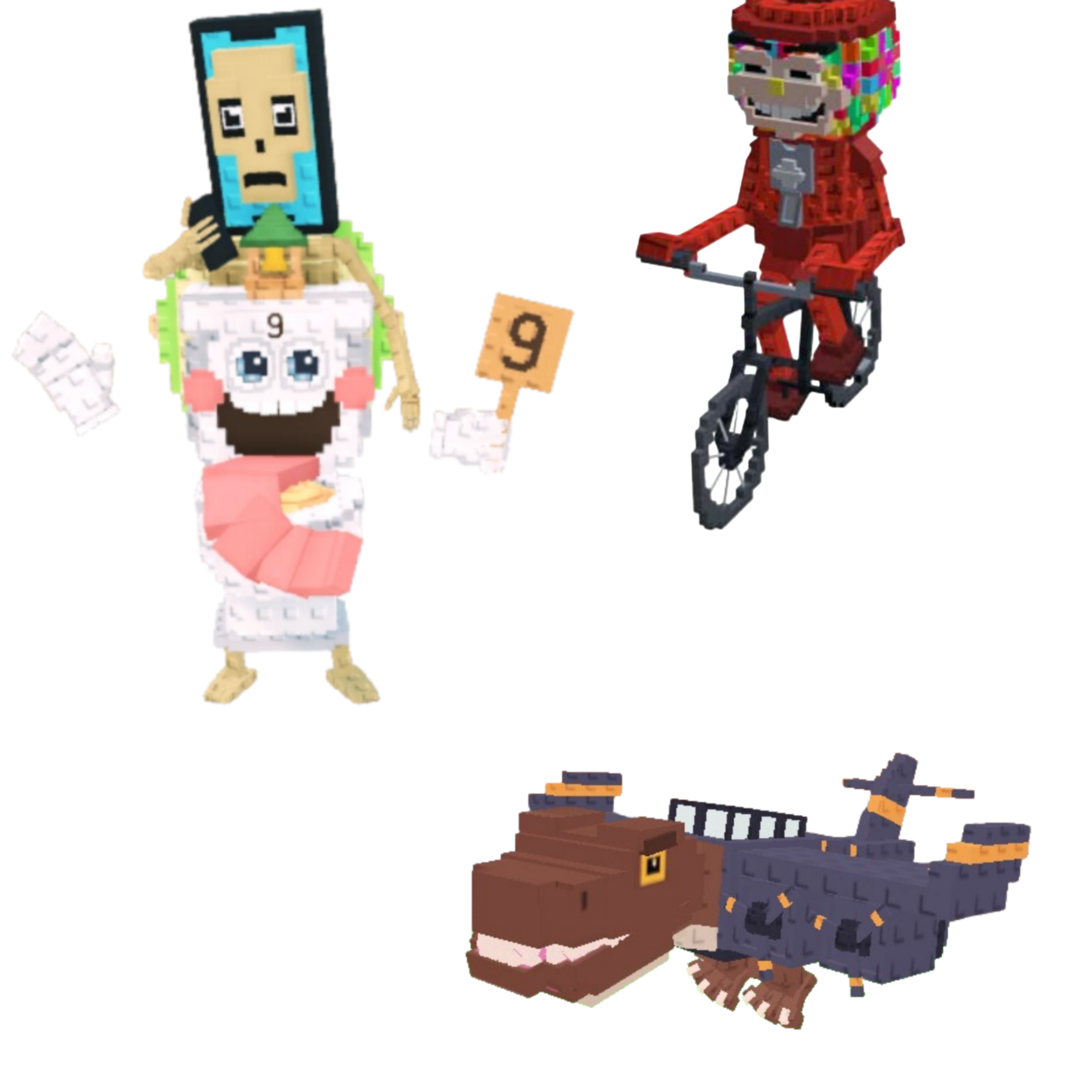 [BUNDLE] - 🦪 1x La Secret Combinasion 🦪 1x Nuclearo Dinossauro 🦪 1x Chicleteira Bicicleteira