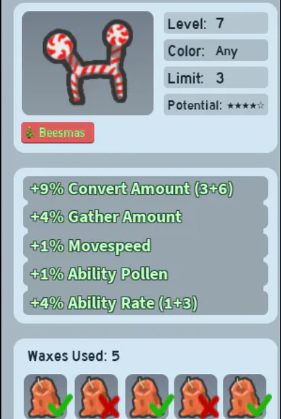 Peppermint Antennas %4 Ability Rate (Full Waxed)