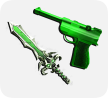 Green Luger Bundle [MM2]  Instant Delivery (24/7 Online )