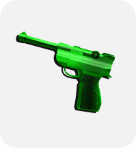 Green Luger Gun [MM2]  Instant Delivery (24/7 Online )
