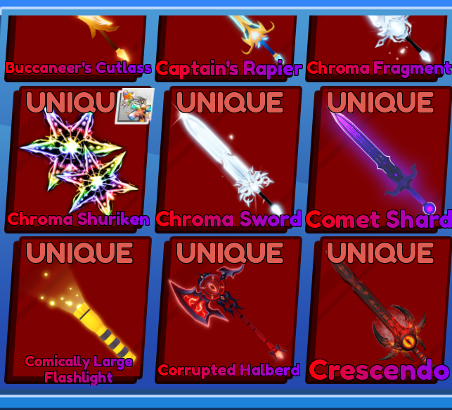 x15 Random Swords  Unique Swords l Bladeball