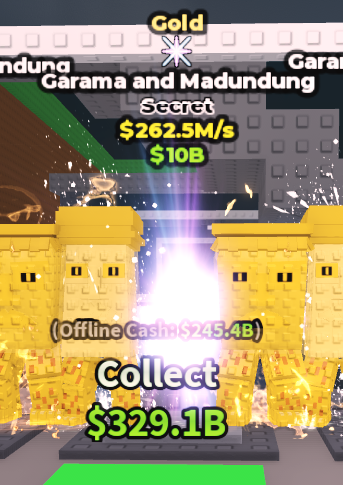 🍔NO TACO🍔 GOLD Garama and Madundung 💵 262.5M/s 💵 Comet Struck Trait ⭐ YOU GET THE ONE IN PICTURE ✅ 500+ Orders ✅ TOP SELLER ✅ GamerTagz