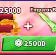 🛑🛑【25000 Tokens + Emperor Blade】【25000 Robux】 25K 🛑🛑
