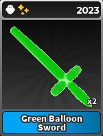 green balloon sword 🔥 survive the killer map