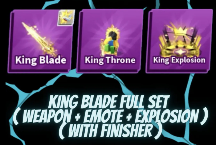 Finisher King Blade Full Set (Weapon + Emote + Explosion)