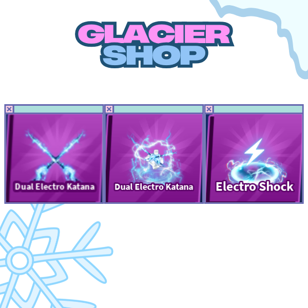 Dual Electro Katana + Explosion + Emote ( Limited Set )