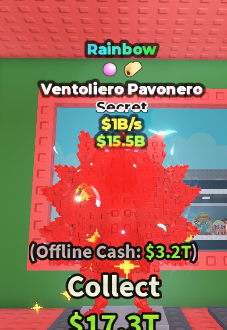 FAST RESPONSE | Rainbow Ventoliero Pavonero $1B/s ( 2 Traits ) | 1000% SAFE 🔒 #4008