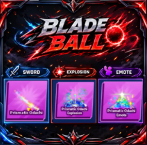 [ Limited Set ] Prismatic Odachi + Explosion + Emote | FAST DELIVERY✅