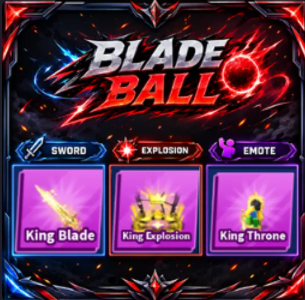 [ Limited Set ] King Blade + Explosion + Emote | FAST DELIVERY✅