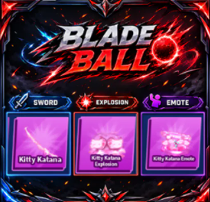[ Limited Set ] Kitty Katana + Explosion + Emote | FAST DELIVERY✅