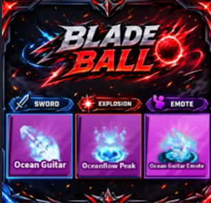 [ Limited Set ] Ocean Guitar + Explosion + Emote | FAST DELIVERY✅