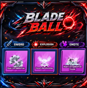 [ Limited Set ] Dual Corrupted Fan + Explosion + Emote | FAST DELIVERY✅