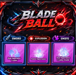 [ Limited Set ] Dual Vaporwave Crusher + Explosion + Emote | FAST DELIVERY✅