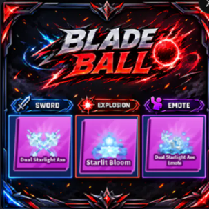 [ Limited Set ] Dual Starlight Axe + Explosion + Emote | FAST DELIVERY✅