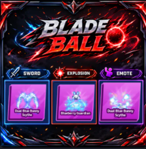[ Limited Set ] Dual Blue Bunny Scythe + Explosion + Emote | FAST DELIVERY✅