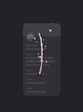 Sakura Katana Profile Effect🔥Cheap Decoration $4.99