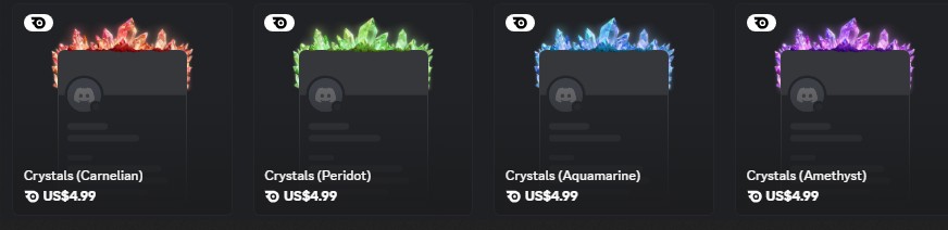 Crystals ( Any Colour ) Profile Frame | 4.99$ Decoration