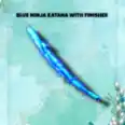 Blue Ninja Katana With Finisher