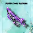 Purple Oni Katana - Limited Sword
