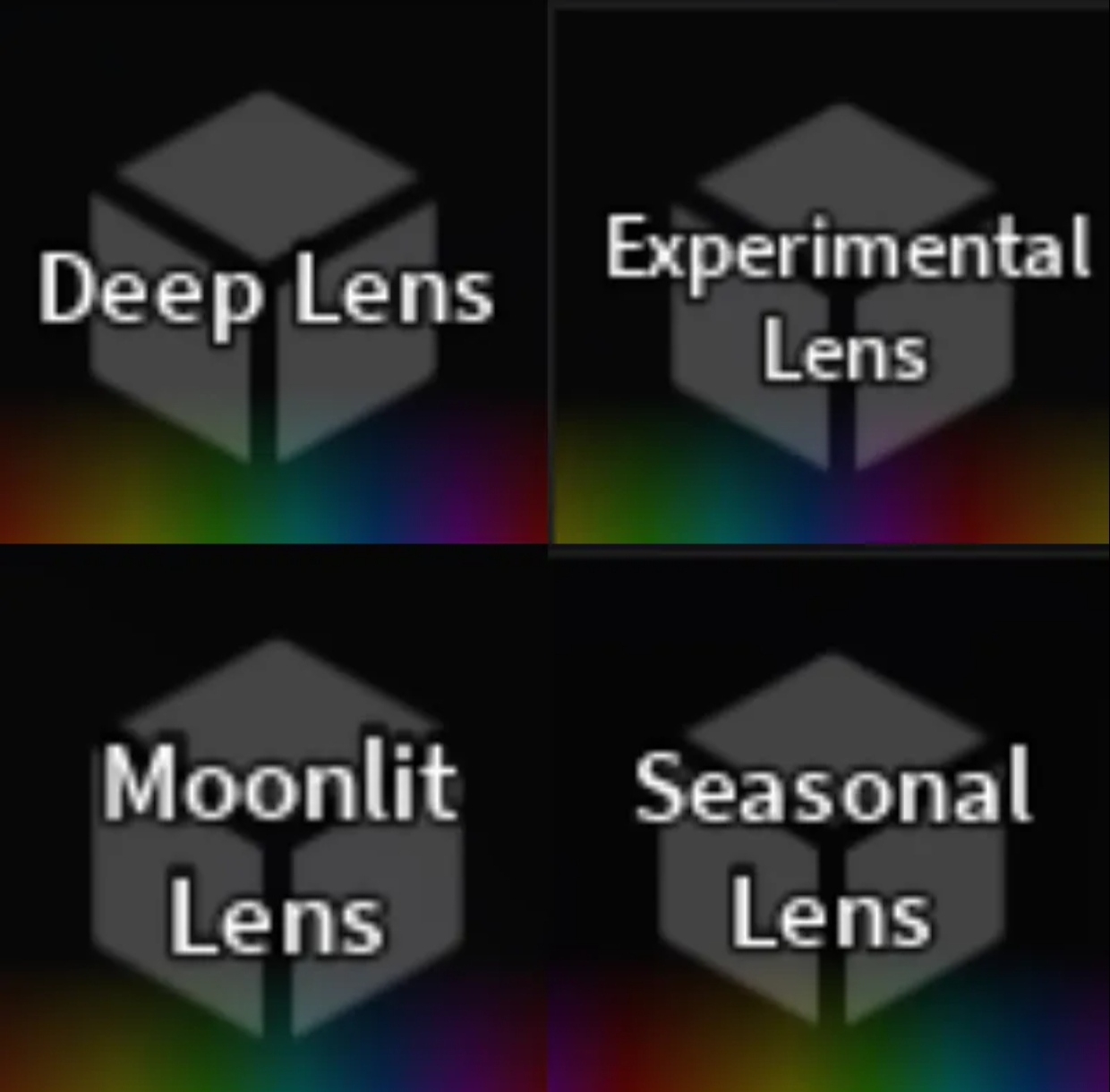 4 Lens for Stellarwave Melody Quest - Deep Lens, Seasonal Lens, Experimental Lens, Moonlit Lens - FISCH