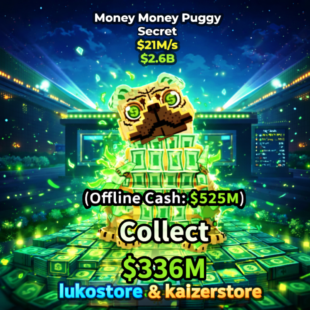 [READY✅] 🐶 Money Money Puggy 21M/s | Instant Delivery 🔥